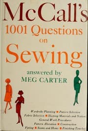 Tapa de McCall's 1001 questions on sewing