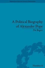 Tapa de Political biography of alexander pope