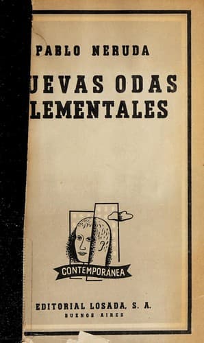 Tapa de Nuevas odas elementales.