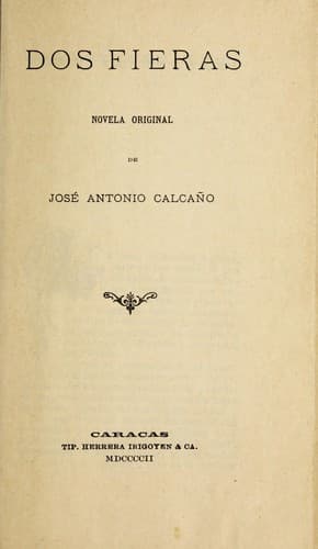 Tapa de Dos fieras