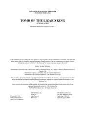Tapa de Tomb of the Lizard King (Advanced Dungeons & Dragons/AD&D Module I2)