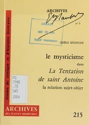 Tapa de Le mysticisme dans "La tentation de saint Antoine" de Flaubert