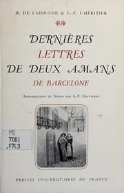 Tapa de Dernières lettres de deux amans de Barcelone