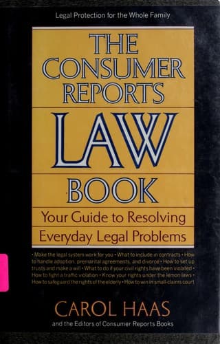 Tapa de The Consumer Reports law book
