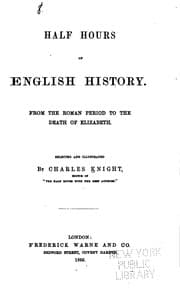 Tapa de Half Hours of English History