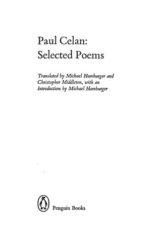 Tapa de Selected poems