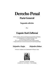 Tapa de Derecho penal