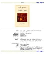 Tapa de Holy women of the Syrian Orient