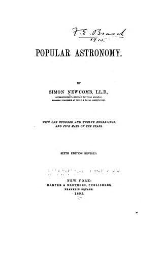 Tapa de Popular Astronomy