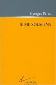 Tapa de Je me souviens