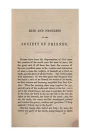 Tapa de The Rise and Progress of the People Called Quakers