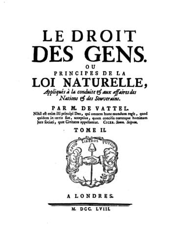 Tapa de Le droit des gens