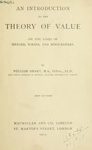Tapa de An introduction to the theory of value on the lines of Menger, Wieser, and Böhm-Bawerk