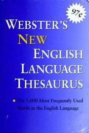Tapa de Webster's New English Language Thesaurus