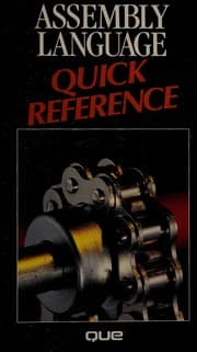 Tapa de Assembly language quick reference