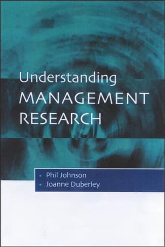 Tapa de Understanding management research