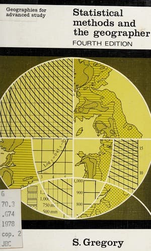 Tapa de Statistical methods and the geographer