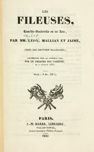 Tapa de Les fileuses
