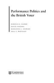 Tapa de Performance politics and the British voter