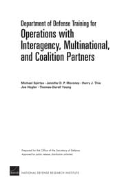 Tapa de Department of Defense training for operations with interagency, multinational, and coalition partners