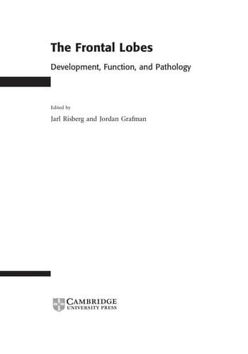 Tapa de The frontal lobes