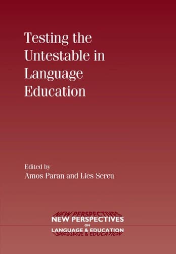 Tapa de Testing the untestable in foreign language education