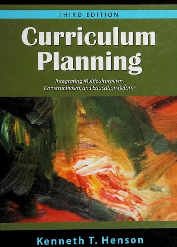 Tapa de Curriculum planning