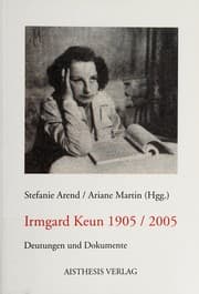 Tapa de Irmgard Keun 1905-2005