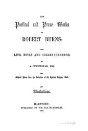 Tapa de The Poetical and Prose Works of Robert Burns: With Life, Notes and ..