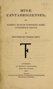 Tapa de Musæ cantabrigienses