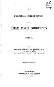 Tapa de A Practical Introduction to Greek Prose Composition: Part 1