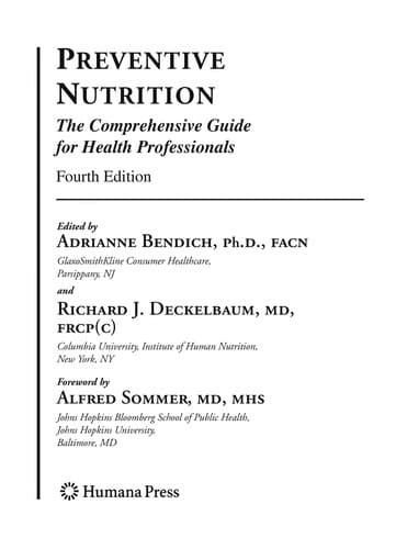Tapa de Preventive nutrition