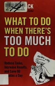 Tapa de What to do when there's too much to do