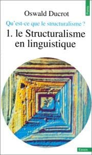 Tapa de Qu'est-ce que le structuralisme ?. Le structuralisme en linguistique