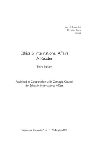Tapa de Ethics & international affairs