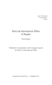 Tapa de Ethics & international affairs