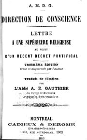 Tapa de Direction de conscience