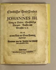 Tapa de Christliches Sendschreiben an Johannes III