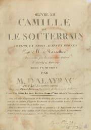 Tapa de Camille, ou Le souterrain