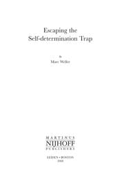 Tapa de Escaping the self-determination trap