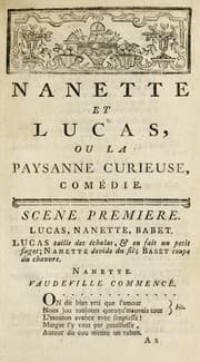 Tapa de Nanette et Lucas, ou la Paysanne Curieuse