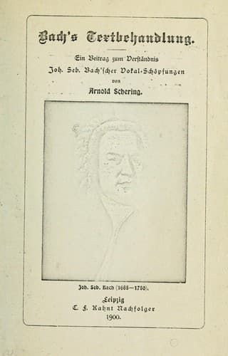 Tapa de Bach's Textbehandlung