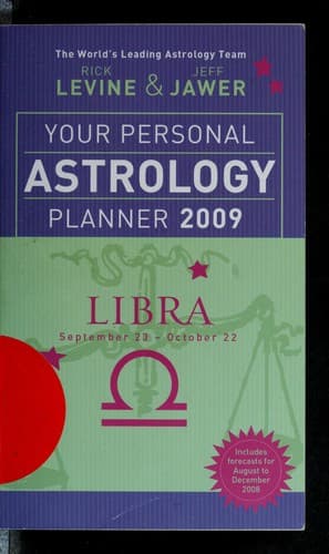 Tapa de Your personal astrology planner 2009 - Libra