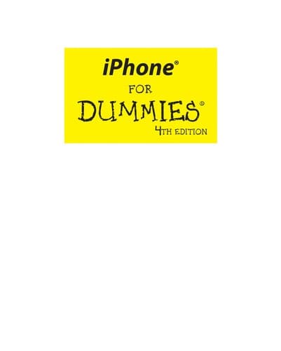 Tapa de Iphone for dummies
