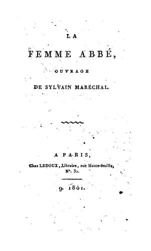 Tapa de La femme abbé