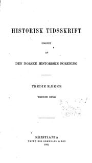 Tapa de Historisk tidsskrift