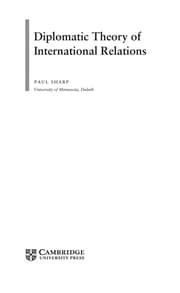 Tapa de Diplomatic theory of international relations