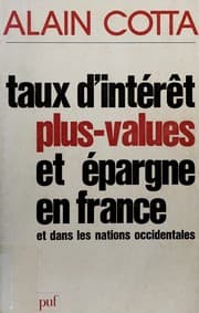 Tapa de Taux d'intérêt, plus-values et épargne en France et dans les nations occidentales