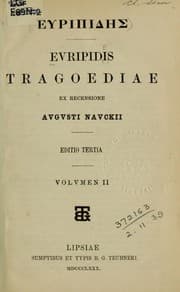 Tapa de Euripidis Tragoediae, ex recensione Augusti Nauckii