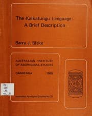 Tapa de The Kalkatungu language